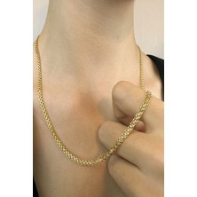 KRAFTIVA JEWELRY 14 Ayar Altın Bismark Zincir Kolye
