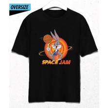 Orbit Dunker Oversize Unisex T-Shirt Siyah