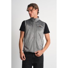 Alexandergardı Dik Yaka Fermuarlı Yandan Cepli Kolsuz Yelek