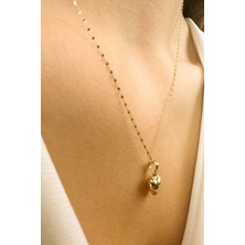 KRAFTIVA JEWELRY 14 Ayar Altın Ince Aynalı Zincir Kalp Kolye