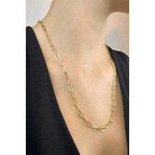 KRAFTIVA JEWELRY 14 Ayar Altın Ataş Zincir Kolye