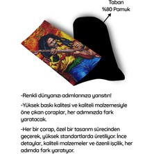 Bob Marley Gitar Renkli Çorap - Unisex
