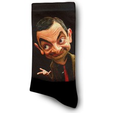 Mr. Bean - 3D Animasyon Karikatür Rowan Atkinson Komedi Dizisi Çorap - Unisex