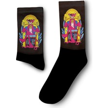 Kral Pembe Panter Çorap - Unisex