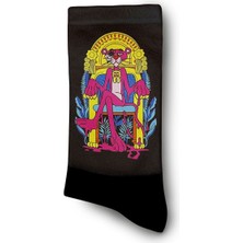 Kral Pembe Panter Çorap - Unisex