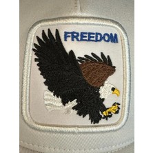 Unisex Beyaz Renk Hayvan Resimli Figürlü Resimli Cap Şapka
