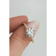 Çelikoğlu Kuyumculuk 14 Ayar Altın Tek Taş Yüzük 2,62 gr