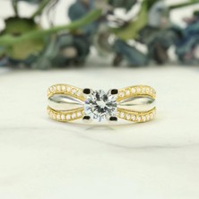 Çelikoğlu Kuyumculuk 14 Ayar Altın Tek Taş Yüzük 2,02 gr