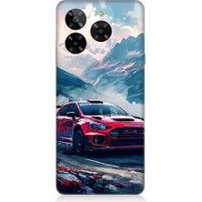 Teknomeg General Mobile Era 50 Uyumlu Dağ Yarışı  Desenli Silikon Kılıf