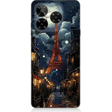 Teknomeg General Mobile Era 50 Uyumlu Paris Sokakları  Desenli Silikon Kılıf