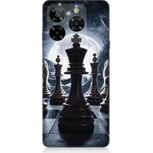 Teknomeg General Mobile Era 50 Uyumlu Satranç Tahtası  Desenli Silikon Kılıf