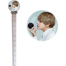 Hongliang Shop C No.7 Tarzı 10 cm Metal Cetvel Sanat Çizim Malzemeleri Army Bomb Kpop Boys - V Jung Kook Jımın Rm Suga Jın J Hope - K-Pop Albümü Love Yourself (Yurt Dışından)