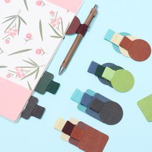 Hongliang Shop C Tip 2 Koyu Yeşil Stil Not Defteri Takvimlerinizi Tutucu Için Yapışkanlı Kalem Tutucu Pu Deri Kalem Klipsi Elastik Döngü Klemensler Kalem Tutucu (Yurt Dışından)