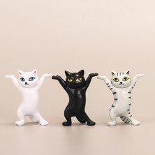 Hongliang Shop C 5 Adet Kedi ve Tabut Stili 5 Adet Japon Kedi Kalemlik Siyah Kedi Tabut Askı Taşıma Sevimli Süs Hayvan Heykeli El Yapımı Ev Dekorasyon Kedi Bebekleri (Yurt Dışından)