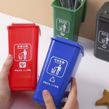Hongliang Shop C Kırmızı Stil Yaratıcı Mini Atık Kutusu Kalemlik Çok Fonksiyonlu Masaüstü Kalemlik Depolama Kutusu Çöp Kutusu Kalemlik Ofis Kırtasiye Için (Yurt Dışından)