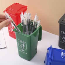 Hongliang Shop C Kırmızı Stil Yaratıcı Mini Atık Kutusu Kalemlik Çok Fonksiyonlu Masaüstü Kalemlik Depolama Kutusu Çöp Kutusu Kalemlik Ofis Kırtasiye Için (Yurt Dışından)