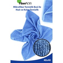FiberZen Mutfak Temizlik Bezi | Süper Emici Mikrofiber | Leke Tutmaz | 40X40CM | 3lü Takım