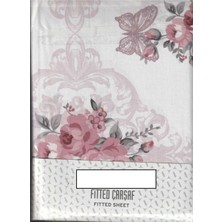 Özdilek Fitted Lastikli Çarşaf Seti Yastıklı Çarşaf %100 Pamuk Ranforce 160 x 200 Çift Kişilik Pudra