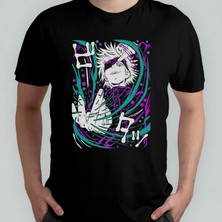 Pixxa Jujutsu Kaisen Satoru Gojo Unisex %100 Pamuklu Bisiklet Yaka T-Shirt Model 17
