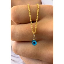 KRAFTIVA JEWELRY 14 Ayar Altın Mini Gözlü Halat Burgu Zincir Kolye
