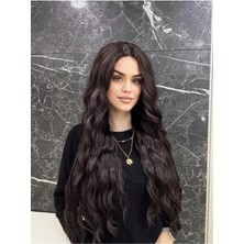 Fenomen Peruk Koyu Kahve Perçemsiz En’ler Gerçek Saç Dokuda Peruk