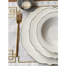 Yemek Takımı Lucca Relief Gold 24 Parça 6 Kişilik