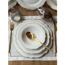 Yemek Takımı Lucca Relief Gold 24 Parça 6 Kişilik