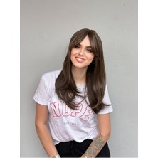 Fenomen Peruk Açık Kumral Düz Perçemli Vip Peruk - Wiglose 4