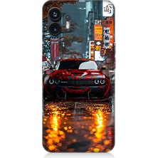 Teknomeg Nothing Phone 2 Uyumlu Gece Araba  Desenli Silikon Kılıf