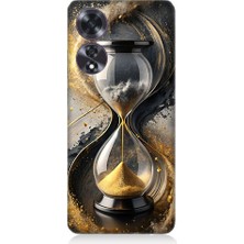 Teknomeg Oppo A60 Uyumlu Kum Saati  Desenli Silikon Kılıf