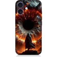 Teknomeg Apple iPhone 16 Uyumlu Ateş Çemberi  Desenli Silikon Kılıf