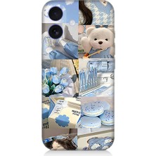 Teknomeg Apple iPhone 16 Plus Uyumlu Mavi Oyuncaklar  Desenli Silikon Kılıf