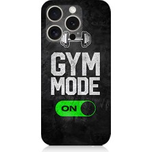 Teknomeg Apple iPhone 16 Pro Uyumlu Gym Mode  Desenli Silikon Kılıf