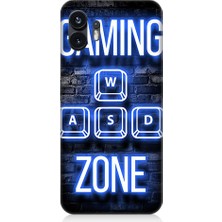 Teknomeg Nothing Phone 2 Uyumlu Gaming Zone  Desenli Silikon Kılıf