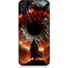 Teknomeg Nothing Phone 2 Uyumlu Ateş Çemberi  Desenli Silikon Kılıf