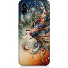 Teknomeg Nothing Phone 1 Uyumlu Renkli Kuş  Desenli Silikon Kılıf