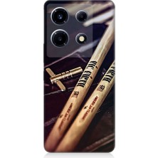 Teknomeg Infinix Note 30 Vıp Uyumlu Müzik Notaları  Desenli Silikon Kılıf