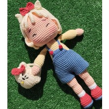 Kitty Organik Örgü Bebek 27CM