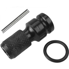 77868  Tornavida Soket Tutucu Adaptörü Matkab Lokması Hızlı Çıkarılabilir Bit Tutucu • Boyut: 1/4″ (6,35 Mm) • 1/2″ Kare Sürücü