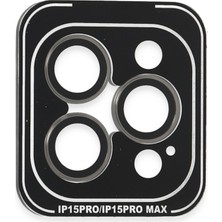 Joko Apple iPhone 15 Pro Max Pvd Metal Kamera Lens - Titan Gri 11