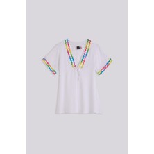 Bg Store Kız Çocuk Beyaz Pareo