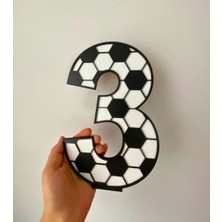 3 Yaş Doğum Günü Masa Dekoru-2 (Beşiktaş Temalı Siyah-Beyaz)