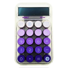 Muggle MU-544 Masaüstü 10 Haneli Pilli Hesap Makinesi Transparan Mor