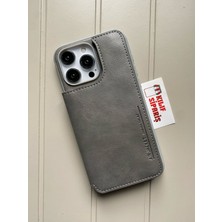 Kılıf Sipariş Apple iPhone 15 Pro Cüzdanlı Kart Bölümlü Deri Kılıf