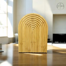 Moxo Creative Ahşap Gökkuşağı Dekoratif Sunumluk/tepsi