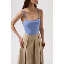 Ip Askılı Bebe Mavi Bodysuit