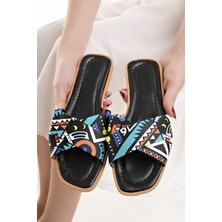 Kadın Günlük Terlik Siyah Şık Yazlık Ev Plaj Tatil Iş Terliği