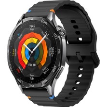 Huawei Watch Gt3 / Gt4 / Gt5 / Gt5 Pro 46MM Uyumlu 22MM Dalgalı Spor Silikon Kordon