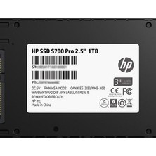 Hp S700 1tb 560 - 515 Mb/s, 2.5" SSD Dısk