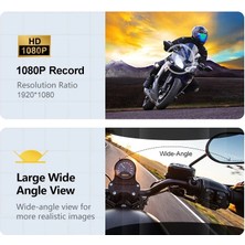 Q28 Kameralı Motosiklet Kask Intercom Kulaklık ve Kayıt Kamerası 1080P 500 Metre Çekim Alanı